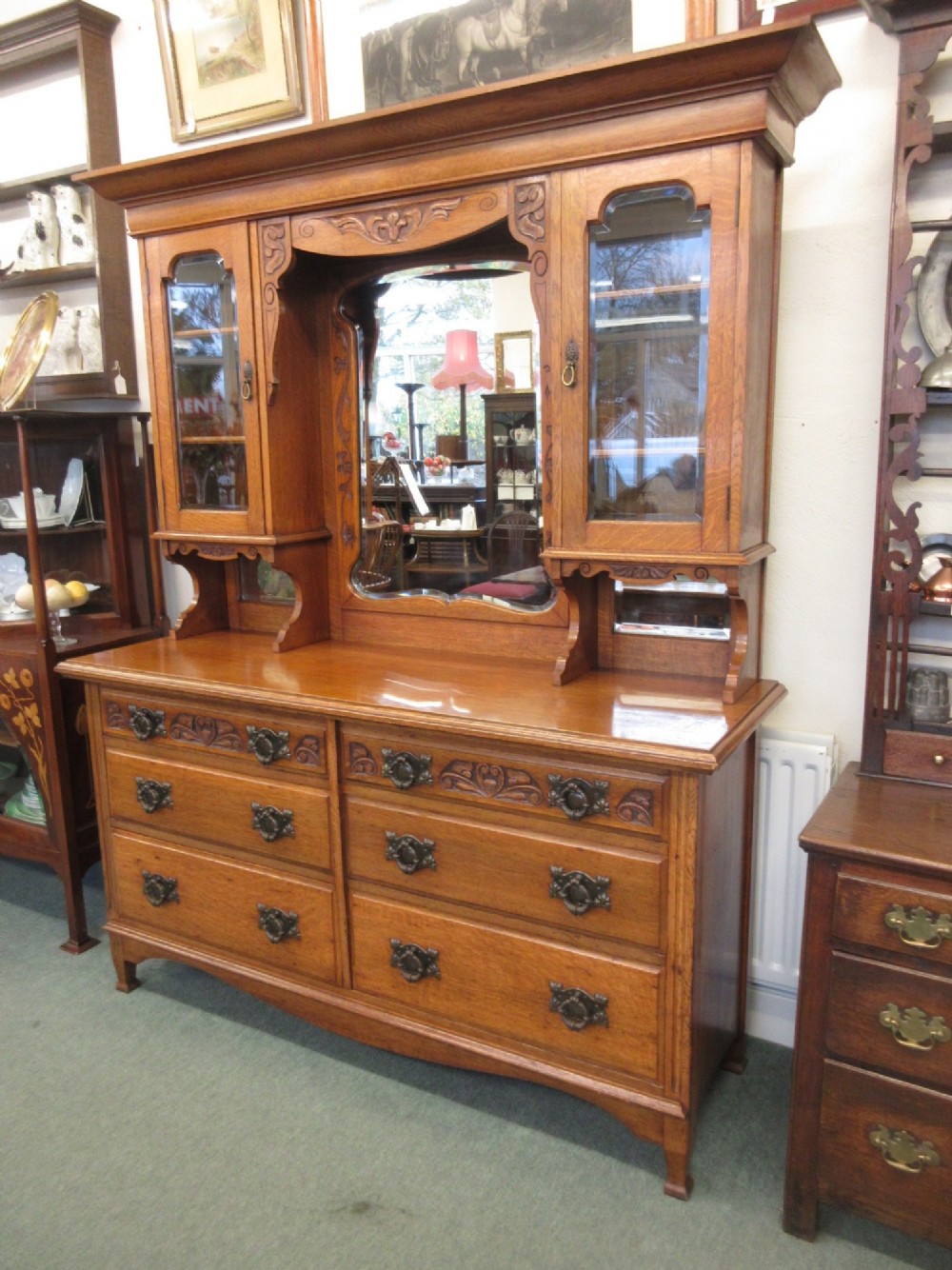 Golden Oak Sideboard 