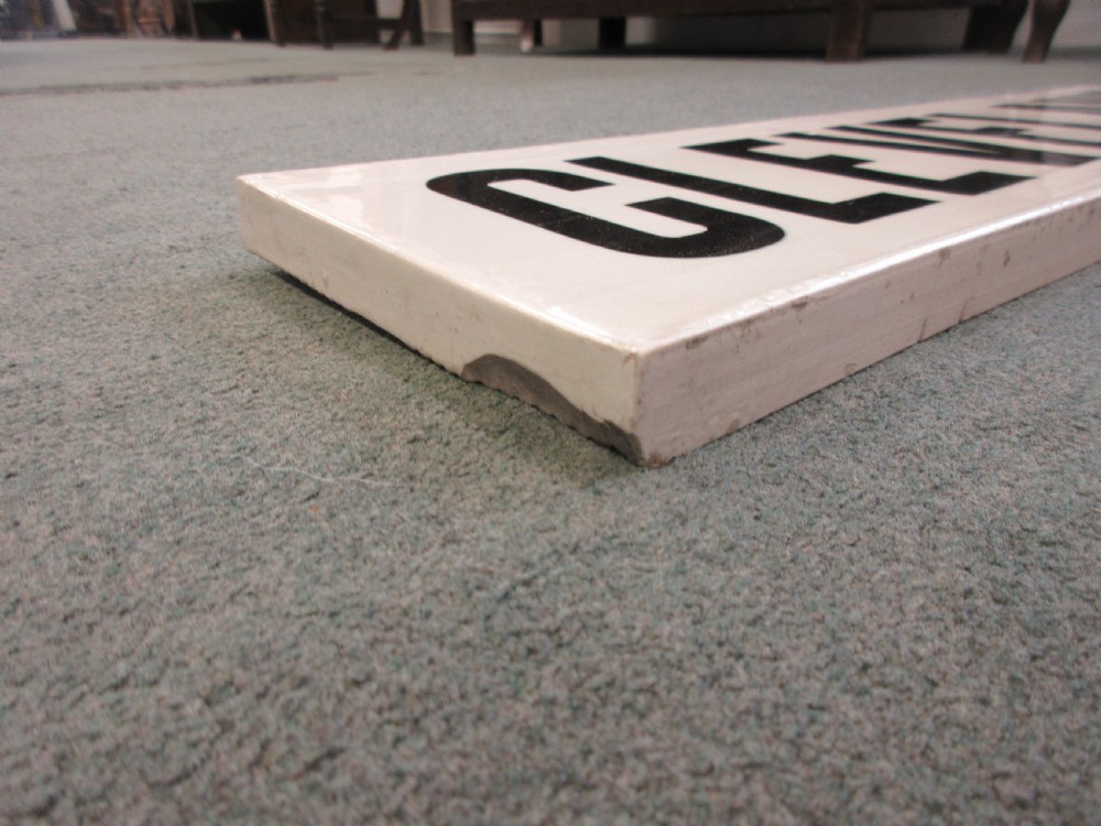 Porcelain Sign View III