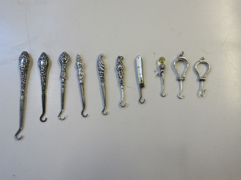 10 Minature Glove Hooks