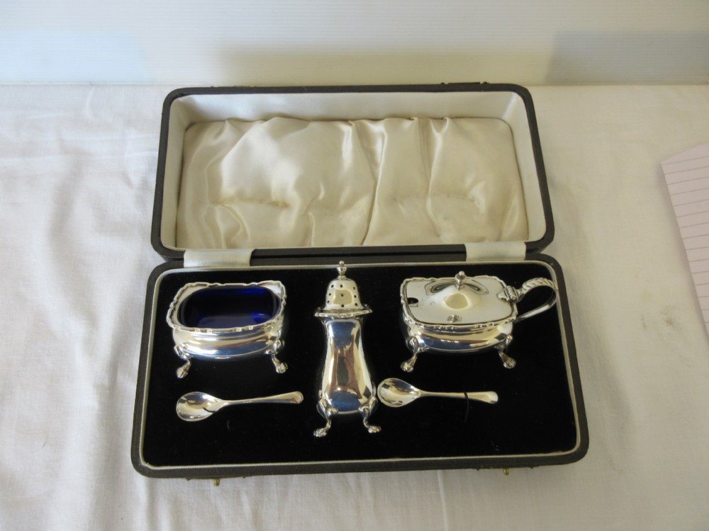 Silver Cruet Set 