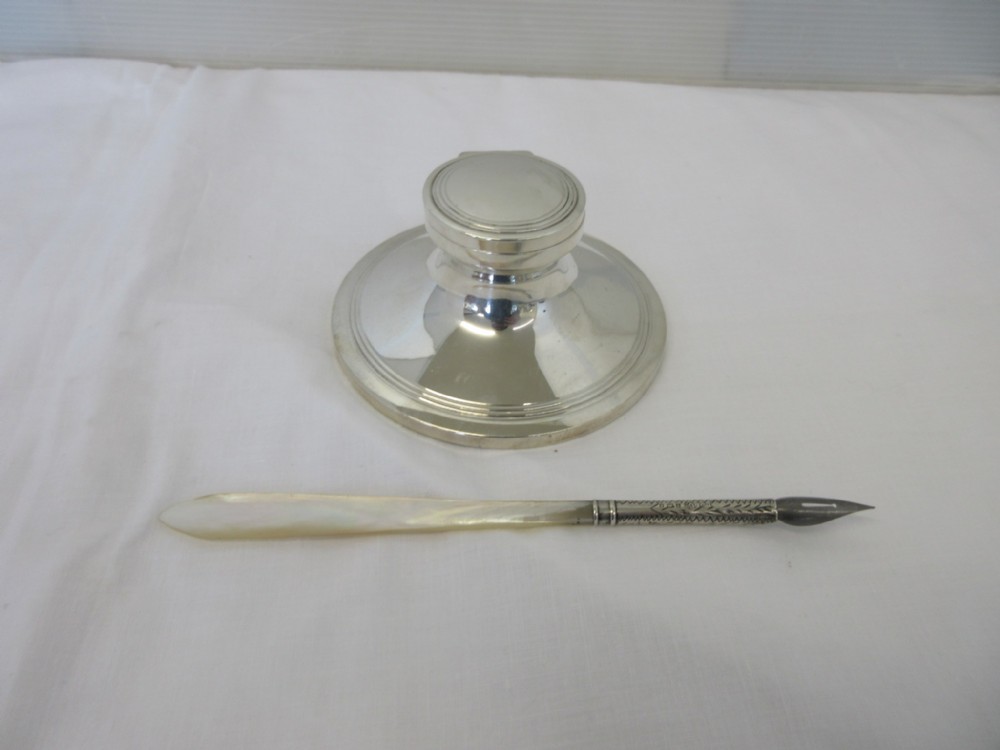 Silver Ink Well 
