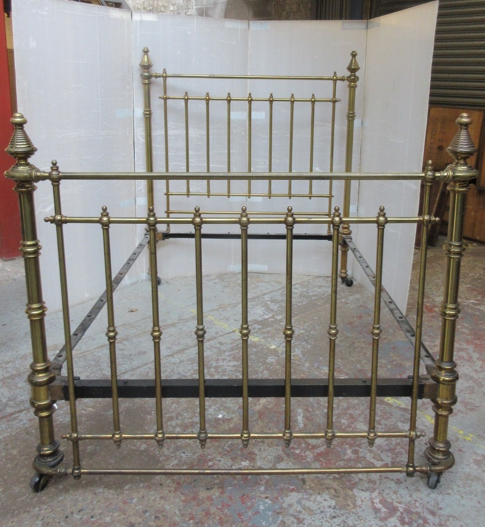 Victorian Brass Double Bedstead 
