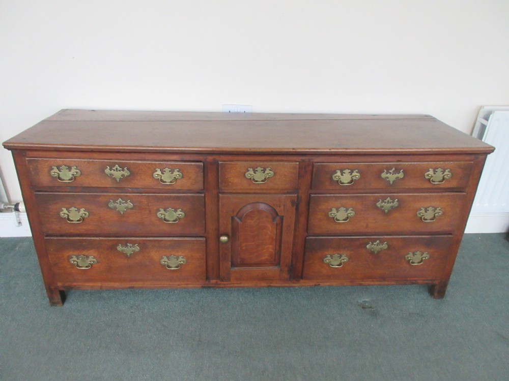 Period Georgian Oak Dresser Base C1790