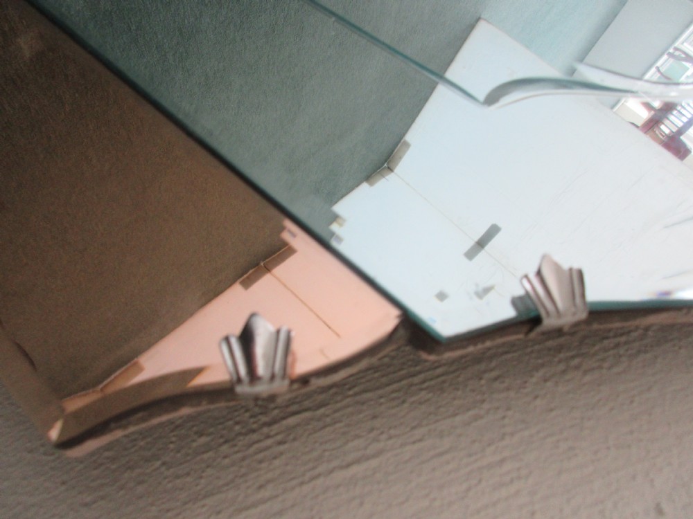 Art Deco Mirror Arched Cut Glass Top. View II