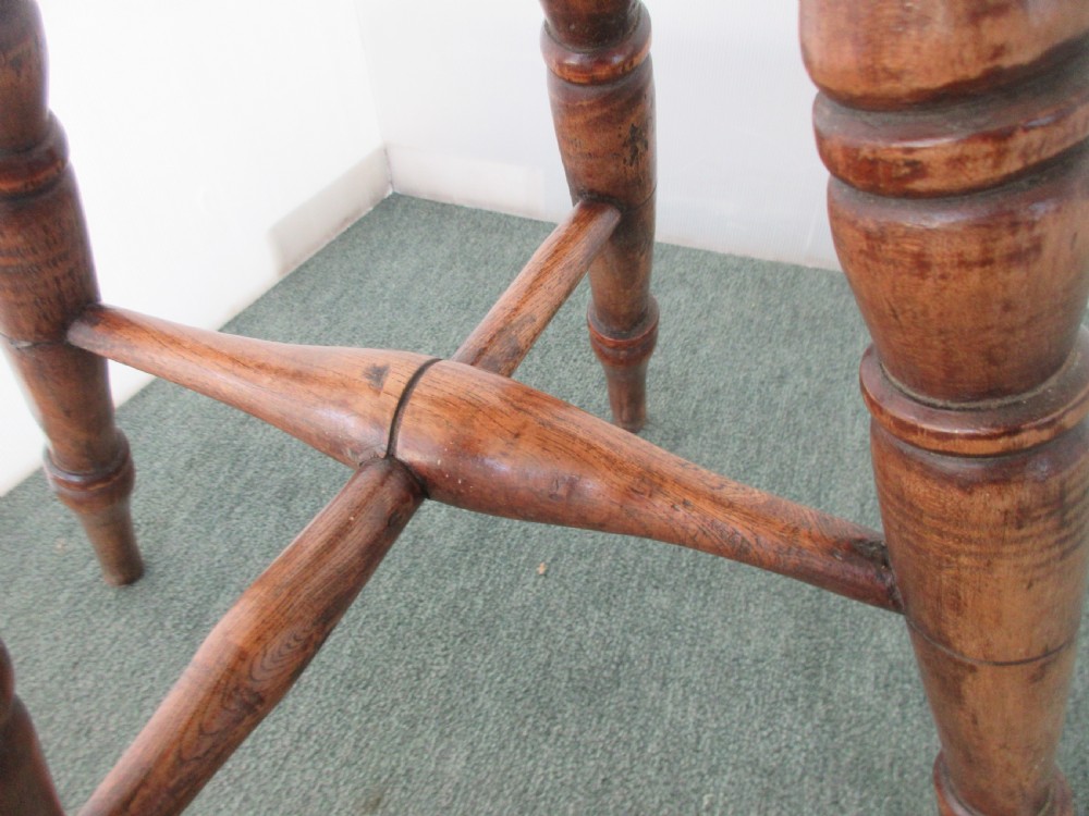 Victorian Ring Top Stool With Turned Legs. View VI