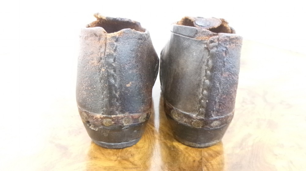 Pair Of Children's Victorian Leather Clogs View V