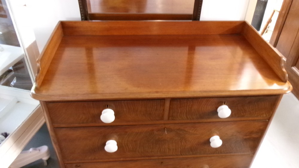 Victorian Mahogany 3 Height Chest Of Drawers View VI