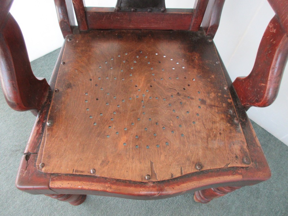 Barber's Chair Circa 1920 Adjustable Back & Headrest View III