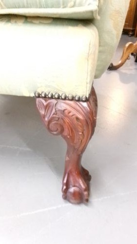 Circa 1920's Green Wing Arm Chair View VII