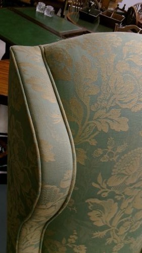 Circa 1920's Green Wing Arm Chair View XI