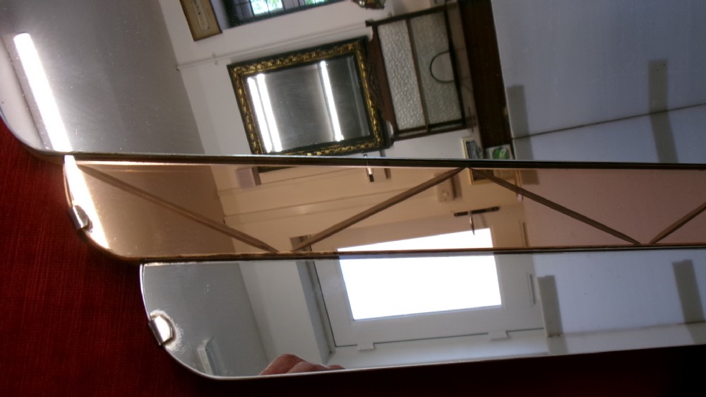 Two Art Deco Scallop Top Mirrors View III
