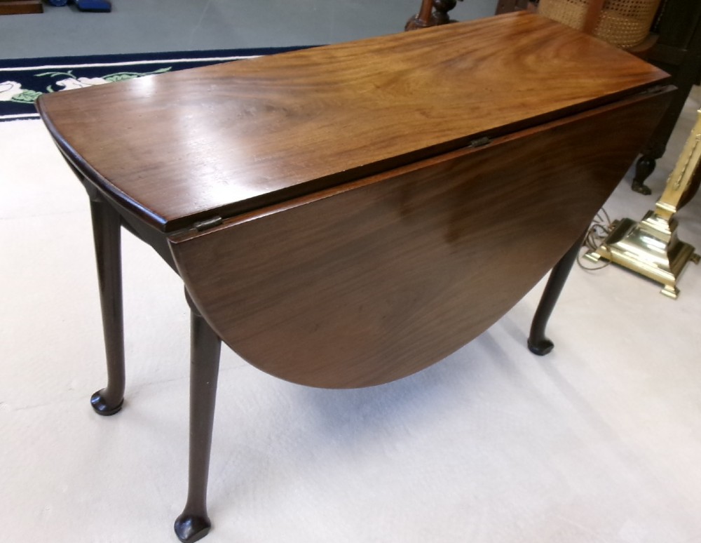 Georgian Padfoot Mahogany Drop Leaf Table View II