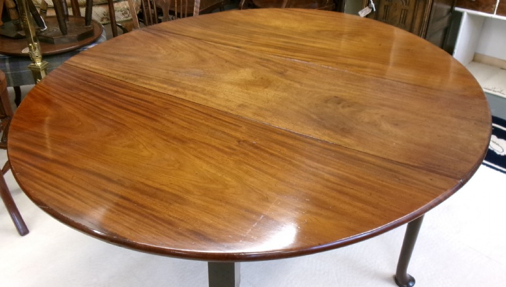 Georgian Padfoot Mahogany Drop Leaf Table View V