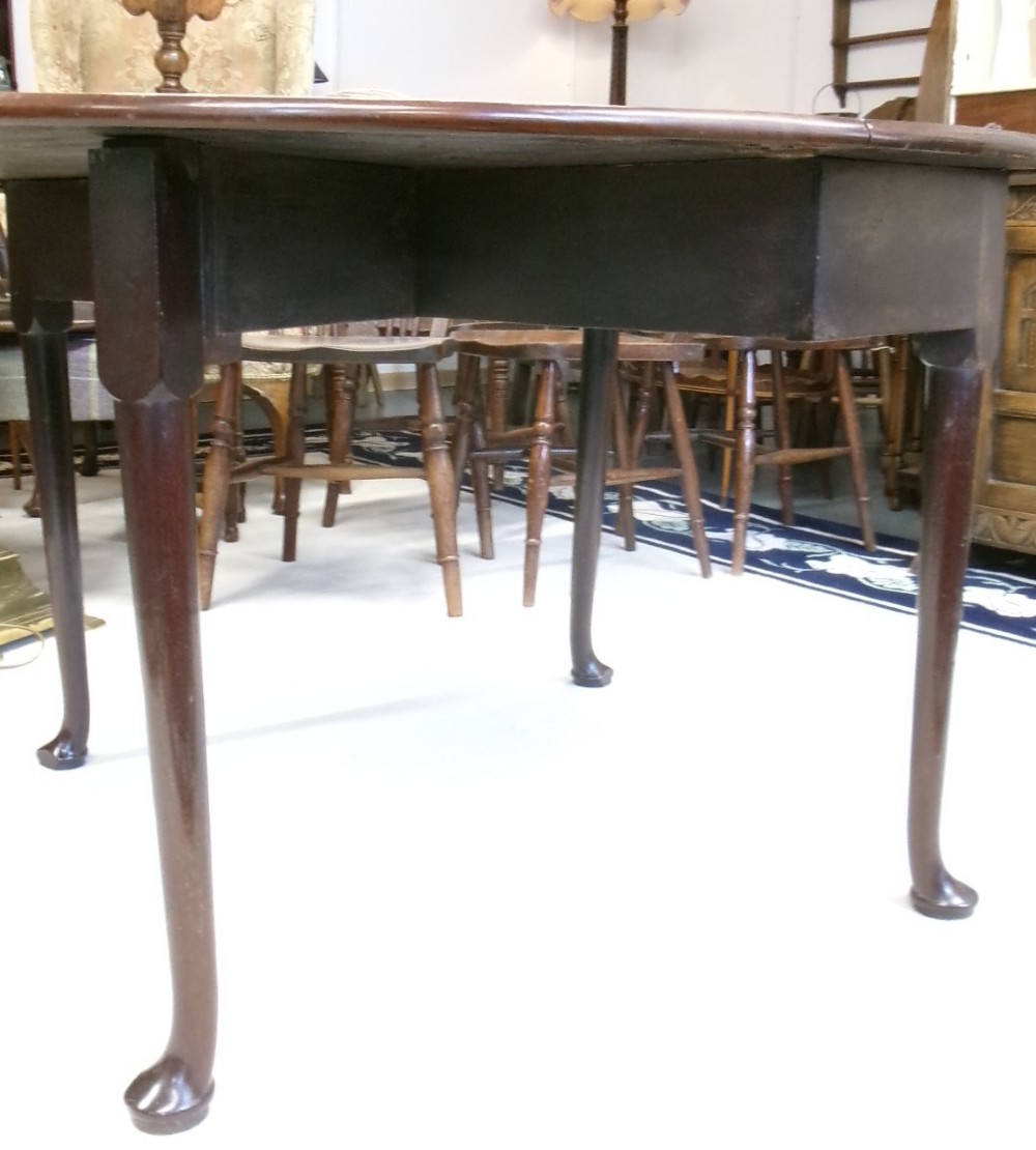 Georgian Padfoot Mahogany Drop Leaf Table View VII