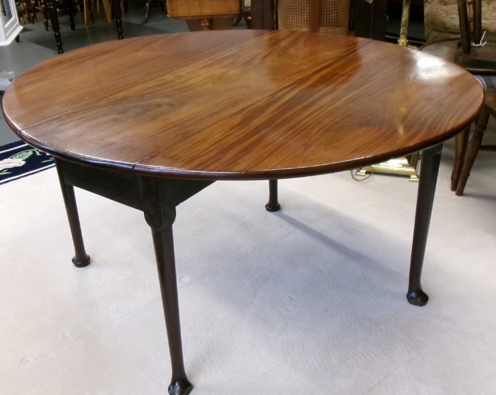 Georgian Padfoot Mahogany Drop Leaf Table View VIII