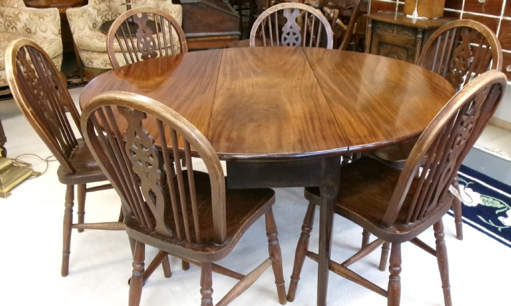 Georgian Padfoot Mahogany Drop Leaf Table View X