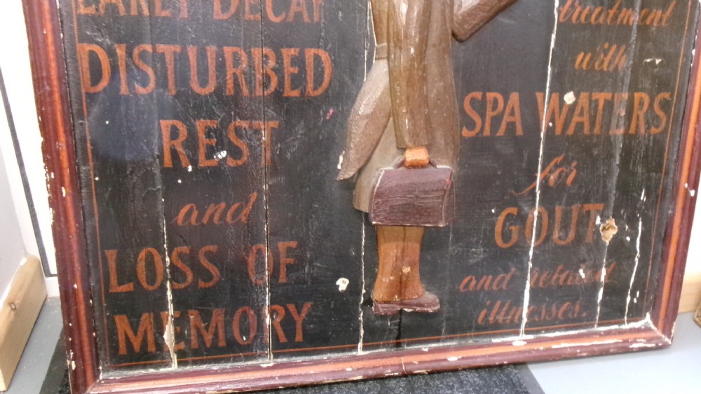 Late Victorian Wooden Advertising Doctor's Sign View VII