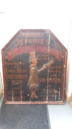 Late Victorian Wooden Advertising Doctor's Sign