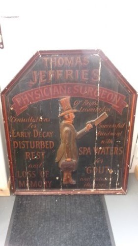 Late Victorian Wooden Advertising Doctor's Sign View II