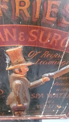 Late Victorian Wooden Advertising Doctor's Sign View VI