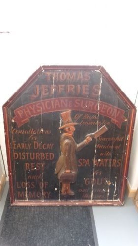 Late Victorian Wooden Advertising Doctor's Sign View IX