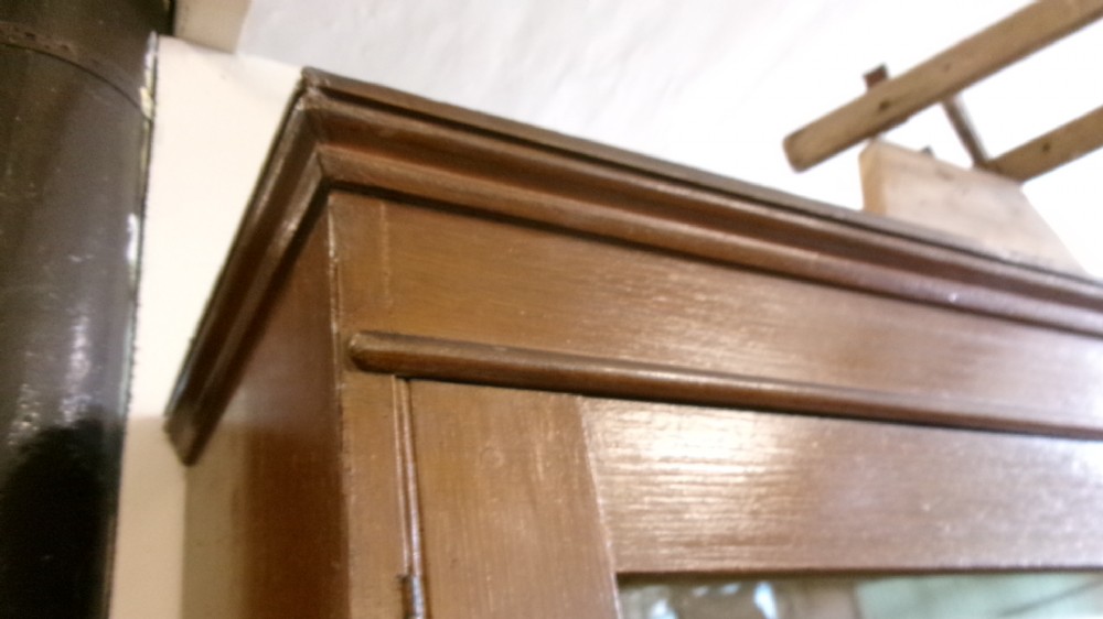 Large Victorian Pine Scumble Kitchen Cupboard View VII