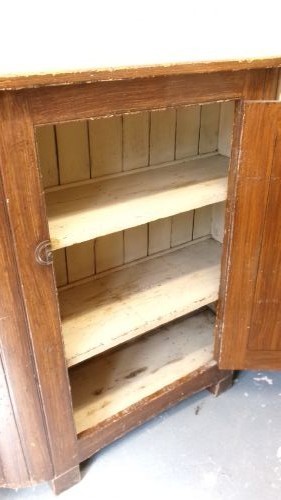 Antique Pine Original Scumble Huffer Cupboard View VI