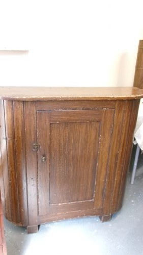 Antique Pine Original Scumble Huffer Cupboard View X