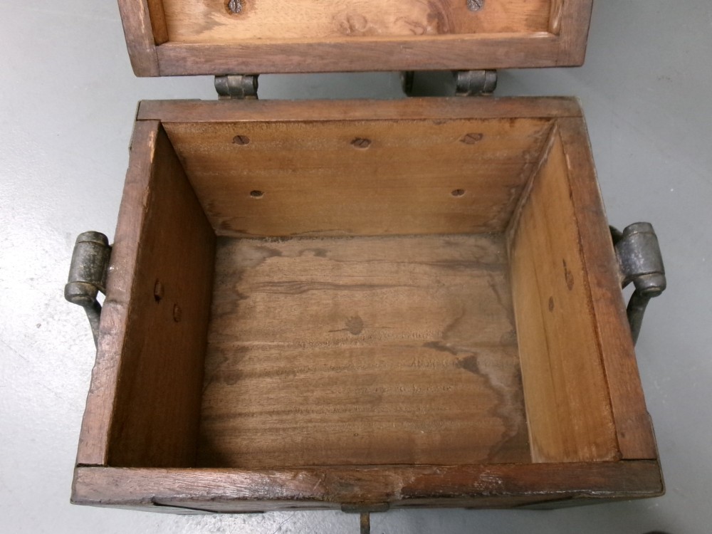 Metal Bound Hardwood Strong Box View VIII