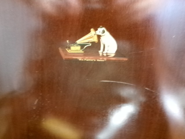 Mahogany Inlaid Gramophone His Master's Voice View III