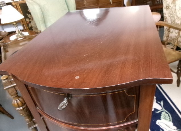 Mahogany Inlaid Gramophone His Master's Voice View VI