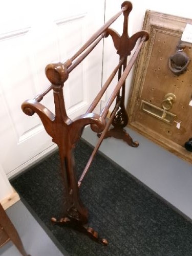Victorian Mahogany Towel Rail Circa 1890. View X