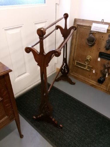 Victorian Mahogany Towel Rail Circa 1890.