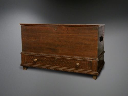 Georgian Welsh Pine Coffer, Blanket Box or Mule Chest