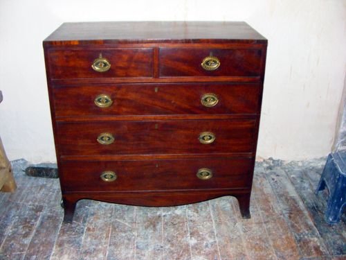 Georgian Mahogany Chest of Drawers, C.1800