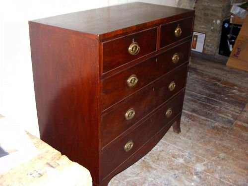 fig 1. Georgian Mahogany Chest of Drawers, c.1800