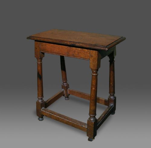 Georgian Welsh Oak Joined or Joint Stool, C.1770