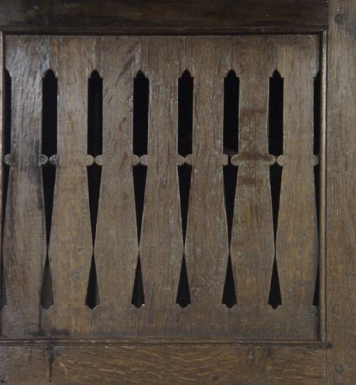 RARE WELSH OAK WALLHANGING CUPBOARD CIRCA 1700 - ADDITIONAL PHOTO 8
