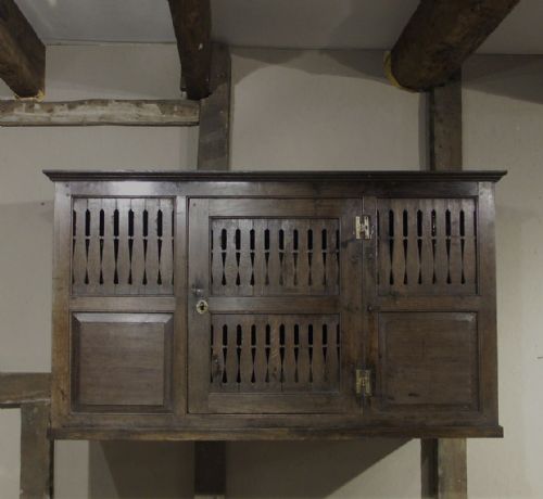 RARE WELSH OAK WALLHANGING CUPBOARD CIRCA 1700 - ADDITIONAL PHOTO 10