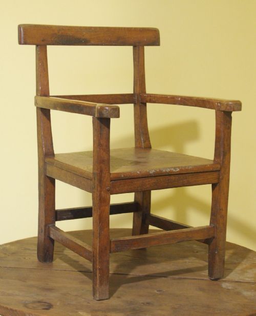 welsh oak child's armchair circa 1840 - CATEGORY: ANTIQUE CHAIRS - DATED 19TH CENTURY