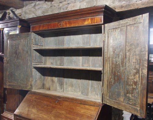 WELSH OAK BUREAU DESK CABINET CIRCA 1790 - ADDITIONAL PHOTO 4
