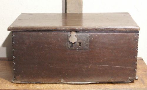 Welsh Oak Deed Box, Circa 1700