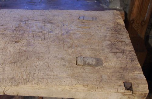PRIMITIVE WELSH ASH DAIRY OR BUTCHER'S TABLE CIRCA 1800 - ADDITIONAL PHOTO 4