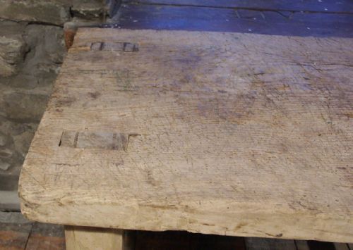 PRIMITIVE WELSH ASH DAIRY OR BUTCHER'S TABLE CIRCA 1800 - ADDITIONAL PHOTO 5