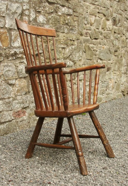 fig 2. Welsh Ash Comb-back Stick Chair, circa 1800