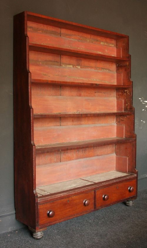 William IV Mahogany Waterfall Bookcase, C.1830