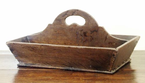 Welsh Georgian Oak Cutlery Tray, C.1780