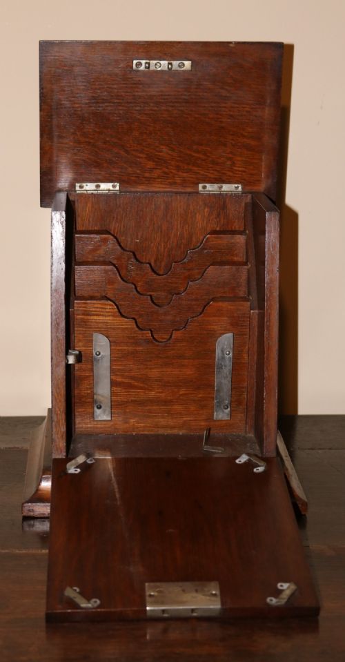 American Oak Desktop Stationary Cabinet, Circa 1900