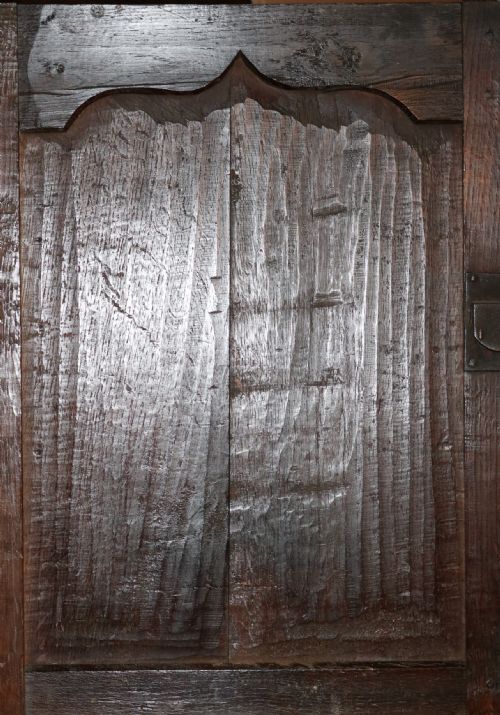 WELSH OAK WALLHANGING SPICE CUPBOARD CIRCA 1760 - ADDITIONAL PHOTO 5