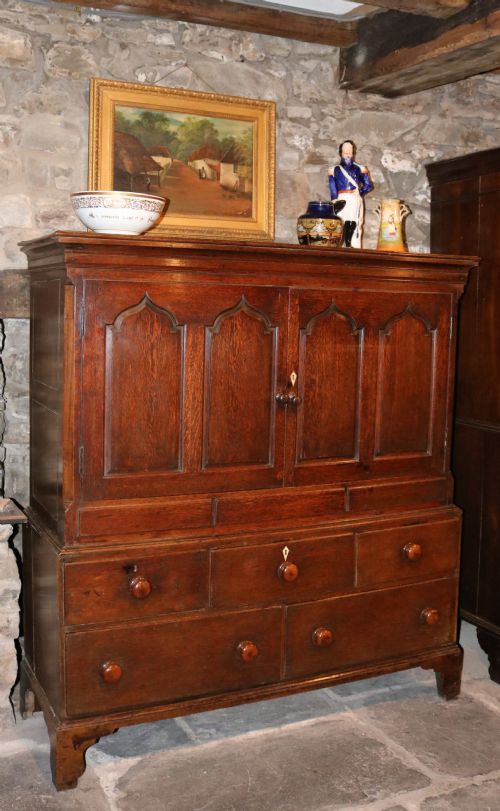 Welsh Oak Cupboard or "Carmarthen Coffer"